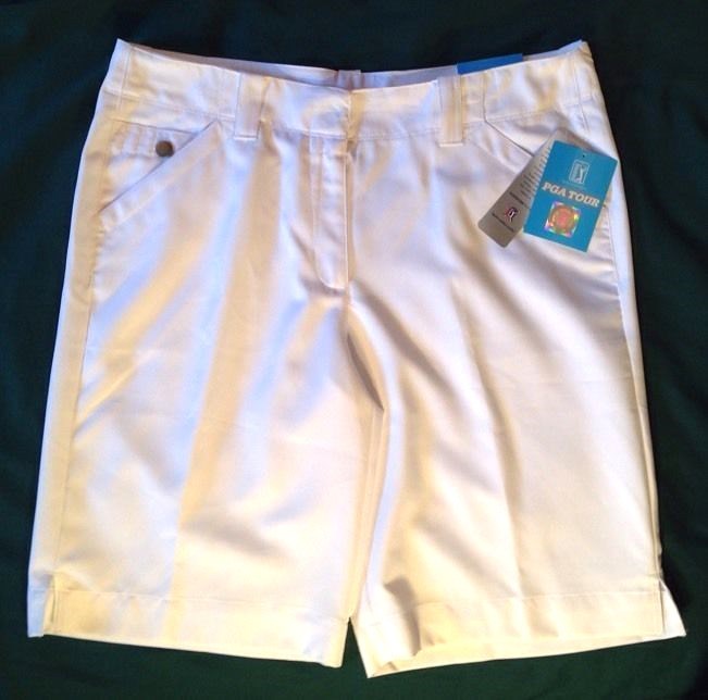 Dry Performance White Golf Shorts MSRP 